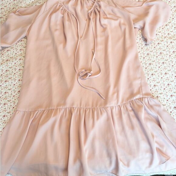 Amanda Uprichard Pink Ora Flutter Sleeve Mini Dress - Picture 3 of 5